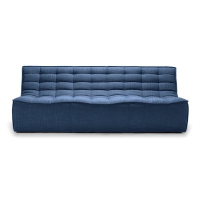 N701 Sofa / 3-Sitzer - l 210 cm / Stoff - Ethnicraft blau en textil