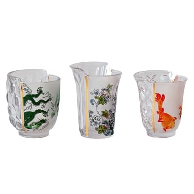 Hybrid Aglaura Glas / 3er-Set - Seletti bunt en glas
