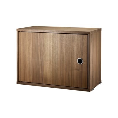 String® System Kiste / 1 Tür - L 58 x T 30 cm - String Furniture holz natur en holz