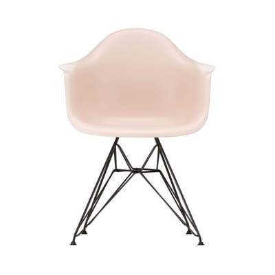 DAR - Eames Plastic Armchair Sessel / (1950) - Schwarze Beine - Vitra rosa en plastikmaterial