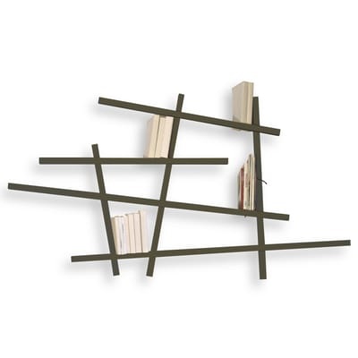 Mikado Small Bücherregal farbig - kleines Modell - Compagnie grau en holz