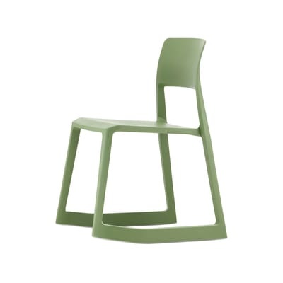 Tip Ton Stuhl / Schrägstellbar & ergonomisch - Vitra grün en plastikmaterial