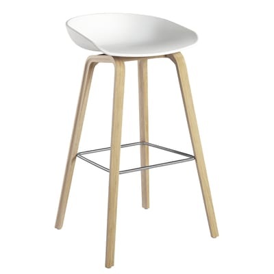 About a stool AAS 32 Barhocker H 75 cm - Hay weiß en plastikmaterial