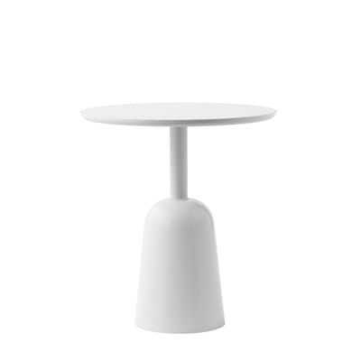 Turn Couchtisch / Verstellbare Höhe von 41 bis 64 cm / Ø 55 cm - Normann Copenhagen grau en metall/holz