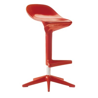 Kartell-Spoon Stuhl, Rot