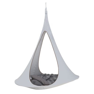 Hängesessel Songo textil weiß / Zelt - Ø 194 cm - 2-Sitzer - Cacoon weiß en textil