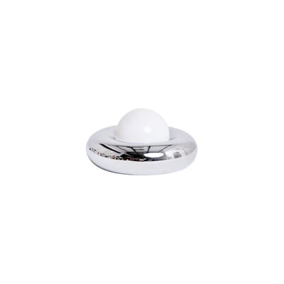 Tischleuchte Donuts metall silber / Tischlampe - Ø 35 cm - Axel Chay en