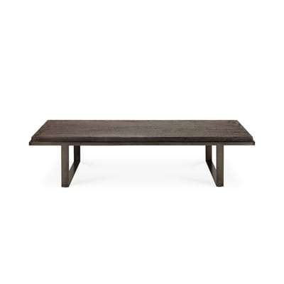 Stability Couchtisch / 150 x 60 cm - Handgeschnitztes Holz - Ethnicraft braun/schwarz en holz