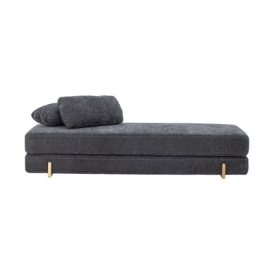 Sofa Groove textil grau / Liegefläche für 2 Personen - 202 x 85 cm - Bloomingville grau en textil