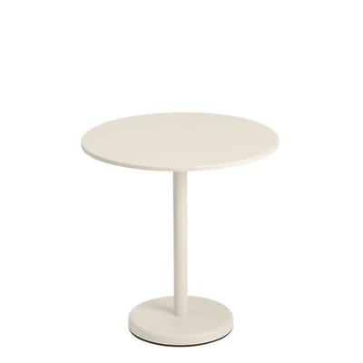 Linear Café Runder Tisch / Ø 70 cm - Stahl - Muuto weiß en metall
