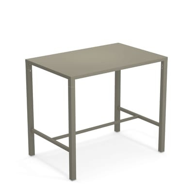 Nova hoher Tisch / 120 x 70 cm x H 105 cm - Stahl - Emu grün/grau en metall
