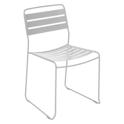 Stapelbarer Stuhl Surprising grau silber metall - Fermob grau en metall