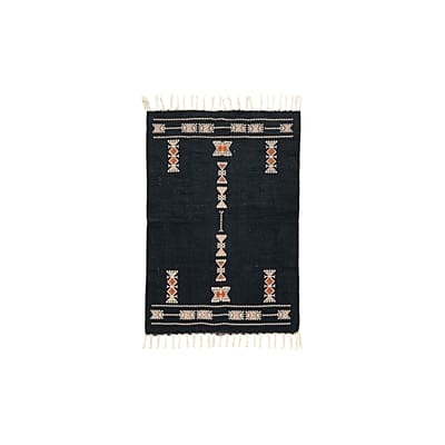 Mila Teppich / 90 x 60 cm - House Doctor blau en textil