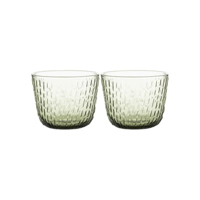 Glas Syksy glas grün / 2er-Set - Marimekko grün en glas