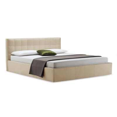 Box Doppelbett / 171 x 218 cm - Zanotta beige en metall/textil