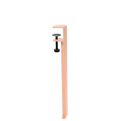 Fuß aus Stahl mit Klammersystem / H 43 cm - Um Couchtische & Bänke zu gestalten - TipToe rosa en metall