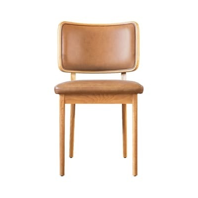 Gepolsterter Stuhl Tapissier leder braun - RED Edition braun en leder