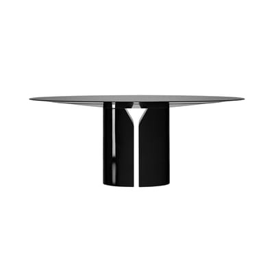 NVL Runder Tisch / Ø 150 cm - By Jean Nouvel - MDF Italia schwarz en holz