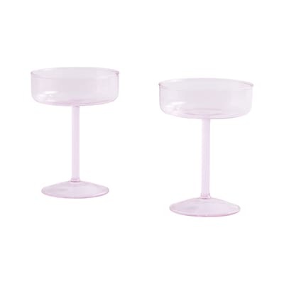 Sektgläser Tint glas rosa / 2er-Set - Hay rosa en glas