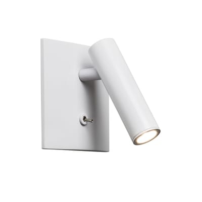 Enna Square LED Wandleuchte / Drehbare Leselampe - Schalter - Astro Lighting weiß en metall