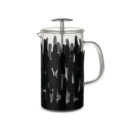 Barkoffee Druckkolben-Kaffeemaschine / 8 Tassen - Für Kaffee, Tee, Kräutertee - Alessi schwarz en metall/glas
