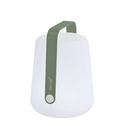 Balad Small LED Lampe ohne Kabel / H 25 cm - USB Aufladung - Fermob grün en plastikmaterial