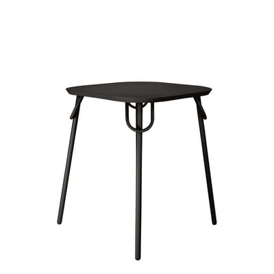 quadratischer Tisch Swim Duo metall schwarz / für Haus, Terrasse und Garten - Bibelo schwarz en metall
