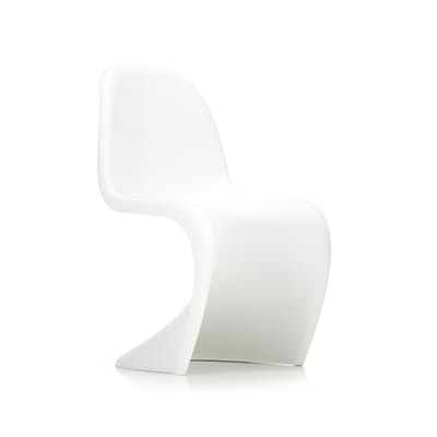 Panton Chair Stuhl / By Verner Panton, 1959 - Polypropylen - Vitra weiß en plastikmaterial