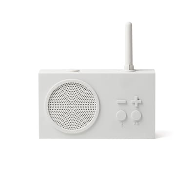 Tykho 3 Tragbares Radio / Bluetooth-Lautsprecher - Lexon weiß/beige en plastikmaterial
