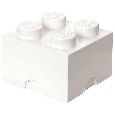 LEGO Storage Brick 4 weiß, Aufbewahrungsbox