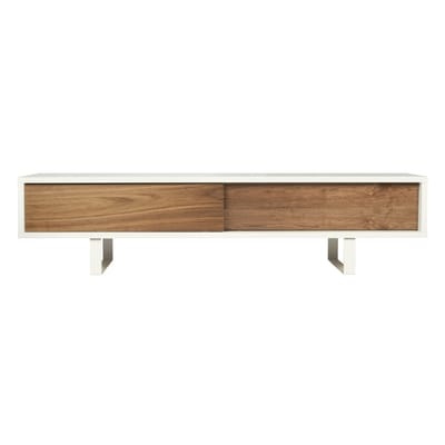 Bridge TV Möbel / L 198 cm - POP UP HOME weiß/holz natur en holz
