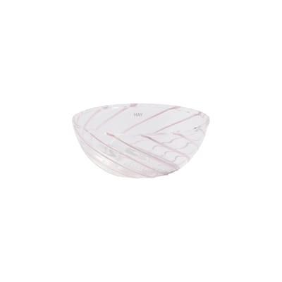 Spin Schale / 2er-Set - Glas - Hay rosa/transparent en glas
