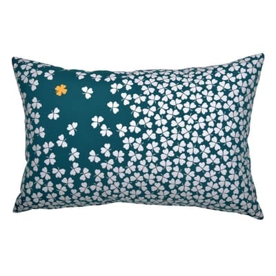 Trèfle Outdoor-Kissen / 68 x 44 cm - Fermob blau en textil