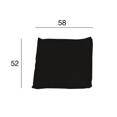 Kilt Kissen Leder - Zanotta braun en leder