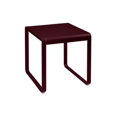 Bellevie rechteckiger Tisch / 74 x 80 cm - Métal - Fermob rot en metall
