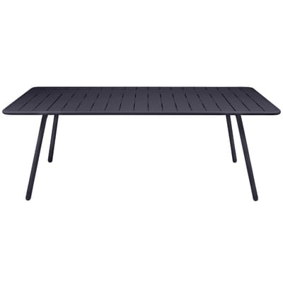 Luxembourg rechteckiger Tisch / für 8 Personen - 207 x 100 cm - Fermob grau en metall