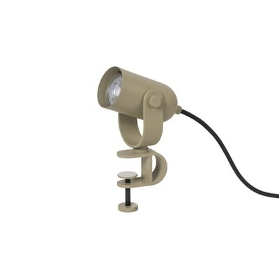 Lampe Ruuvi metall beige / Klemmleuchte - Drehbarer Spot  - Ferm Living beige en metall