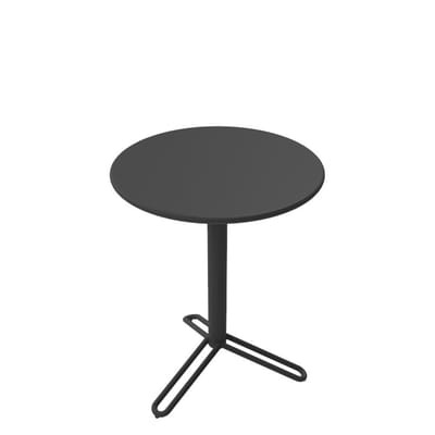 Huggy Bistro Runder Tisch / Ø 60 cm - Aluminium - Maiori schwarz en metall
