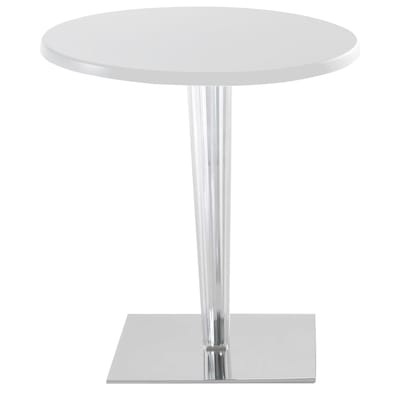Top Top Runder Tisch mit runder Tischplatte lackiert - Kartell weiß en plastikmaterial