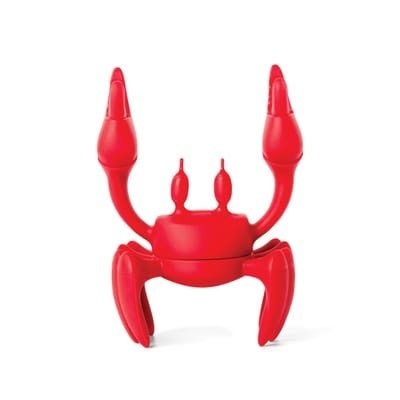 Red le Crabe Löffelablage / Topfdeckel-Offenhalter - Pa Design rot en plastikmaterial