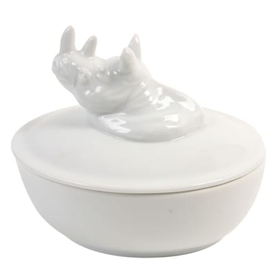 Schachtel Rhino keramik weiß / Porzellan - & klevering weiß en keramik