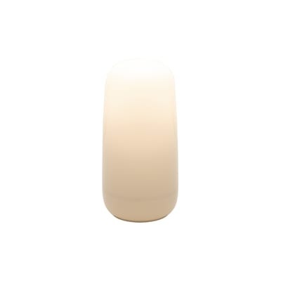 Gople Portable LED Lampe ohne Kabel / Kunststoff - H 26,7 cm - Artemide weiß en plastikmaterial