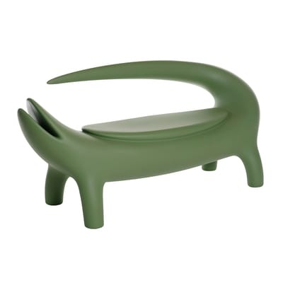 Big Kroko Bank / L 167 cm - Polyethylen / 2-Sitzer - Slide en
