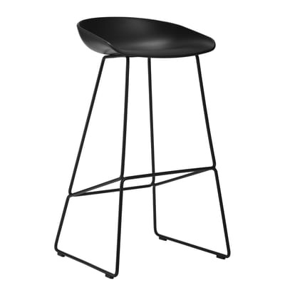 About a stool AAS 38 Barhocker / H 65 cm - Kufengestell aus Stahl - Hay schwarz en metall/plastikmaterial