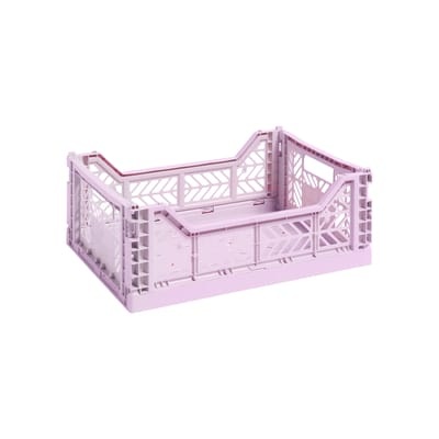 Colour Crate Korb Medium / 40 x 30 cm - Hay violett en plastikmaterial