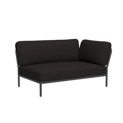 Level Sofa / Eckmodul rechts - L 139 x T 92,5 cm - Houe schwarz en textil