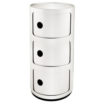 Kartell-Componibili Aufbewahrung 3-Fach, Weiss