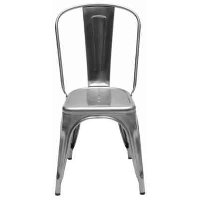 A Stapelbarer Stuhl / Edelstahl - für den Außeneinsatz - Tolix grau/silber/metall en metall
