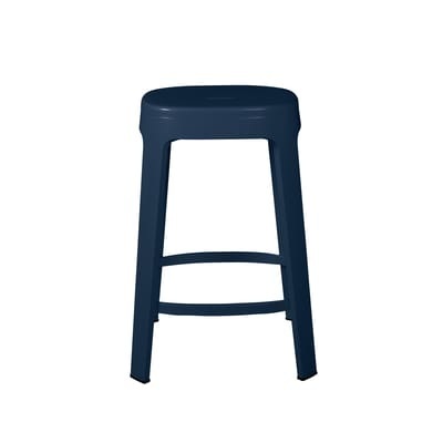 Ombra Counter Barhocker / H 65 cm - RS BARCELONA blau en metall
