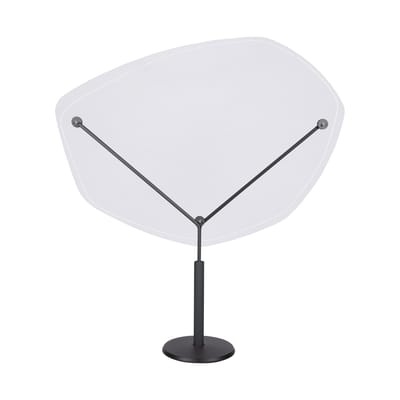 Abelio Séparateur de table autoportant / Sur pied - Plexiglass / H 150 x L140 cm - Fermob schwarz en plastikmaterial